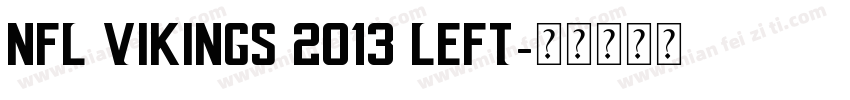 NFL Vikings 2013 Left字体转换